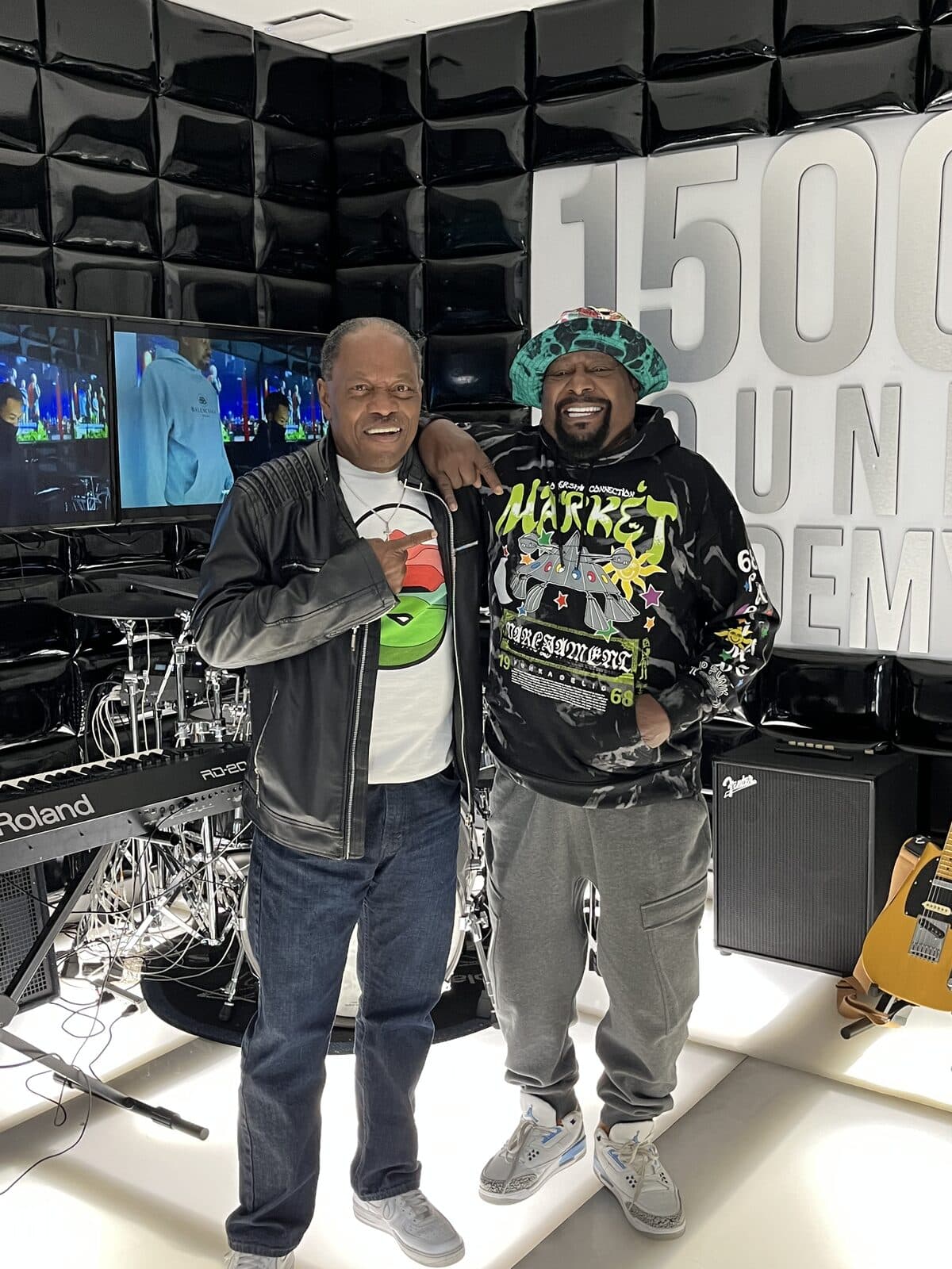 Lawrence Dopson with George Clinton at 1500 Sound Academy