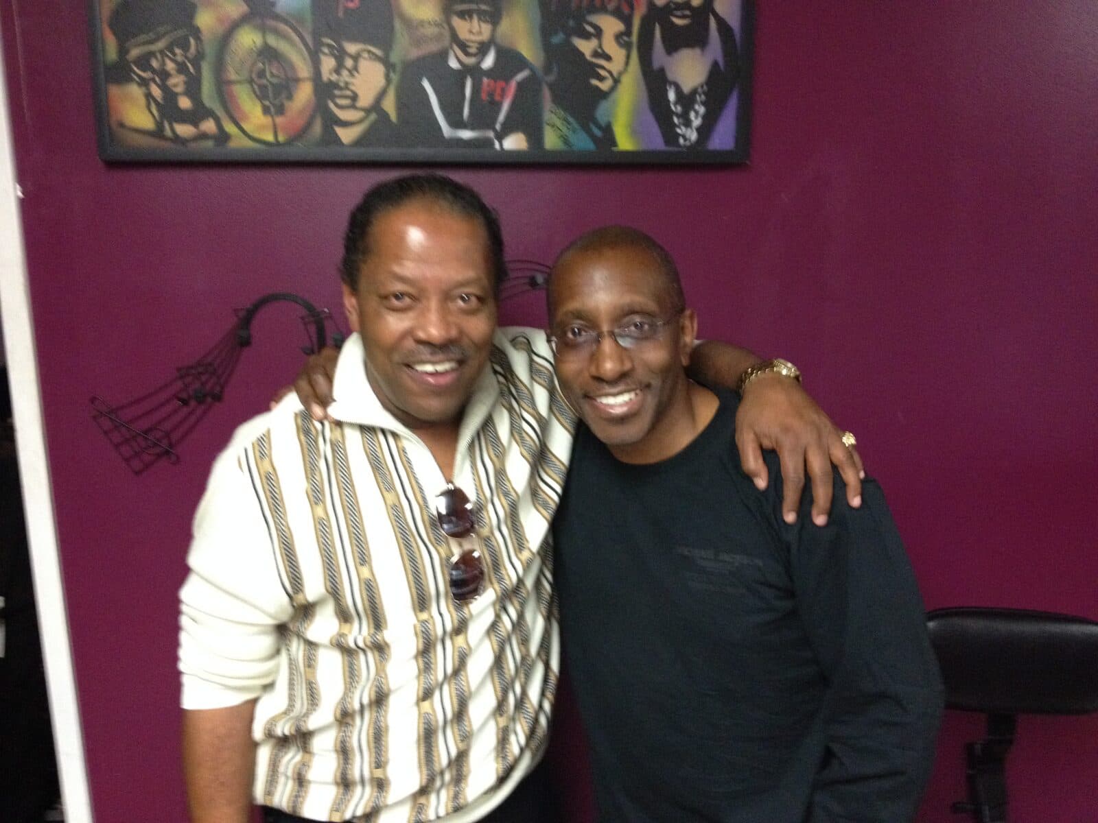 Lawrence Dopson with keyboardist and music director Greg Phillinganes