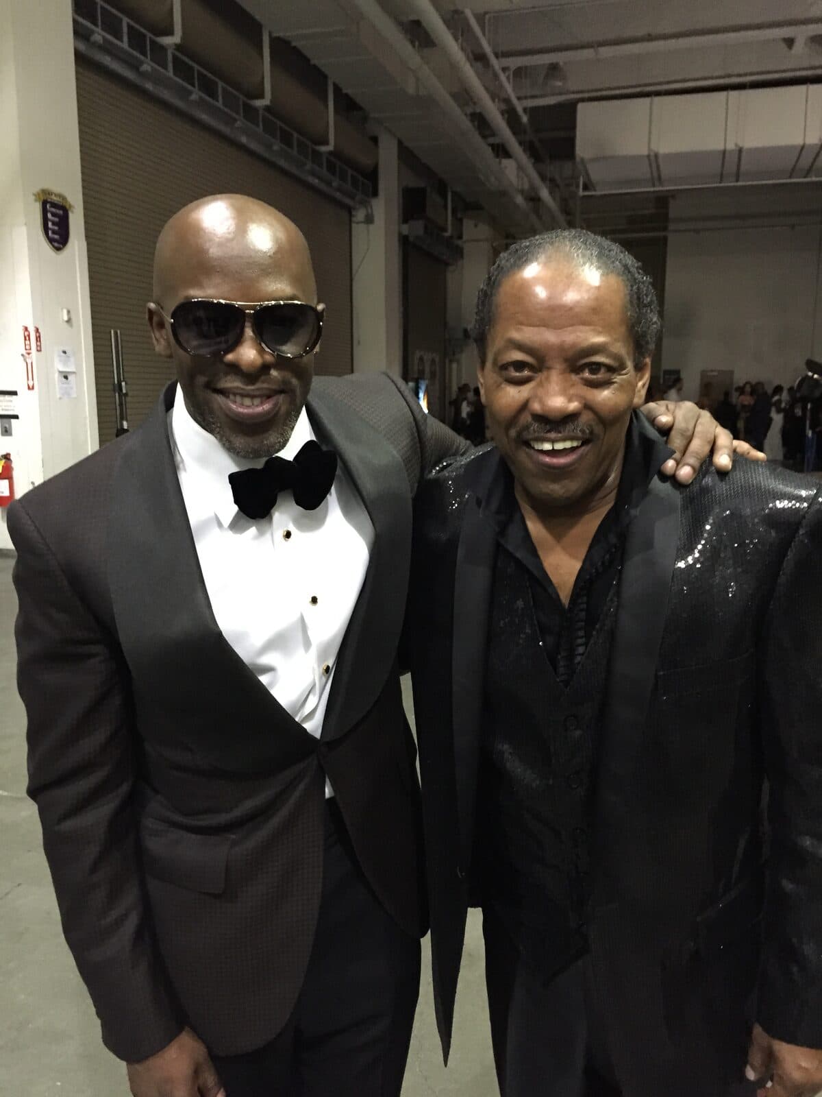 Lawrence Dopson with R&B singer Joe