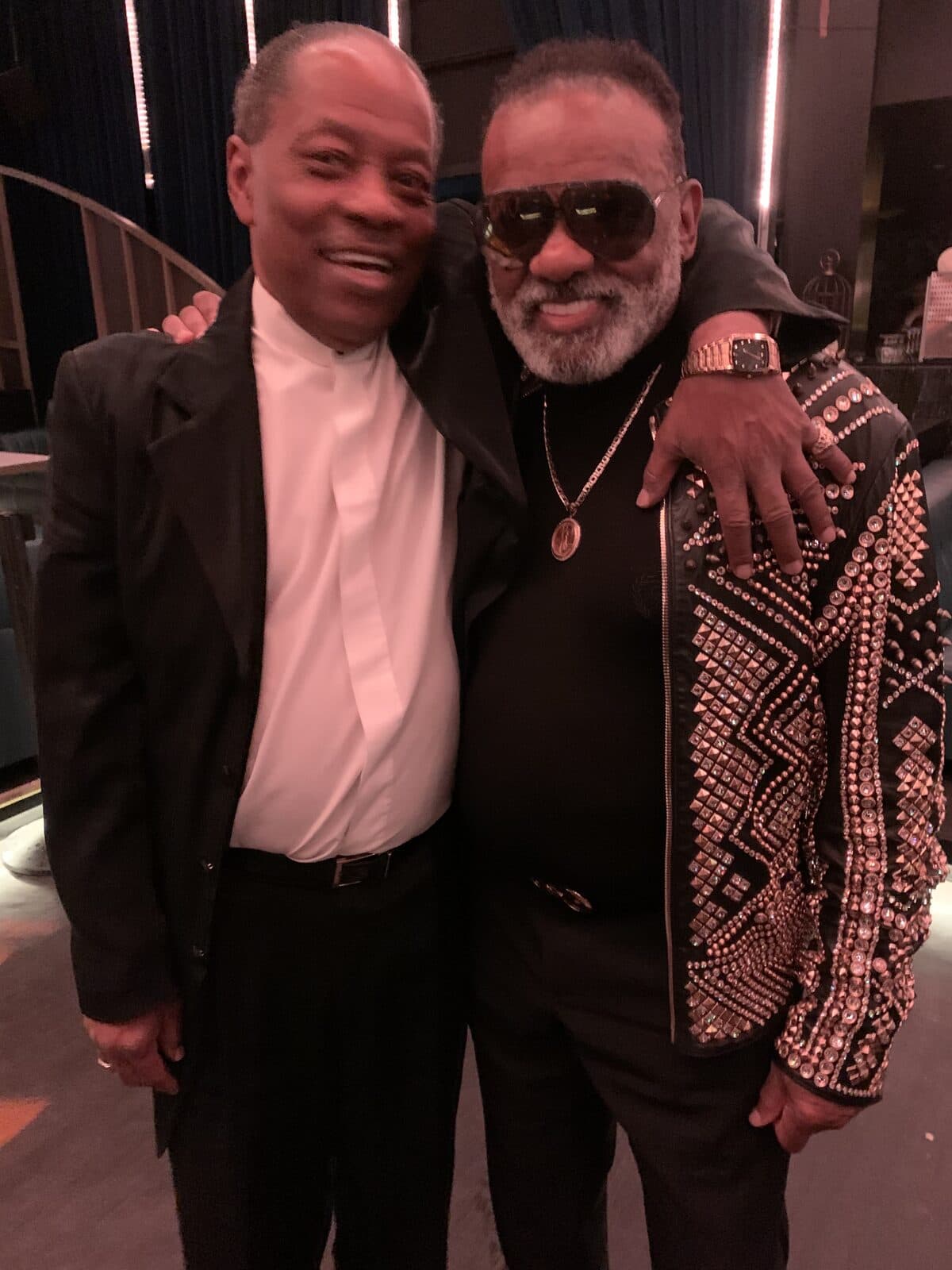 Lawrence Dopson with Ron Isley