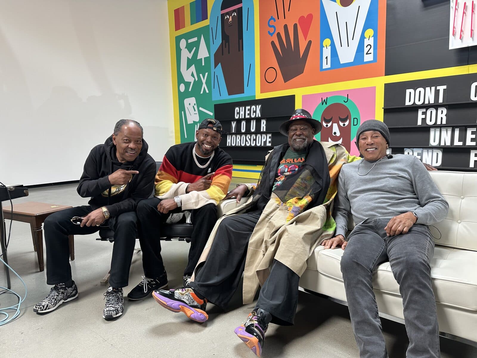 Lawrence Dopson with Rance Dopson, George Clinton and Smokey Robinson